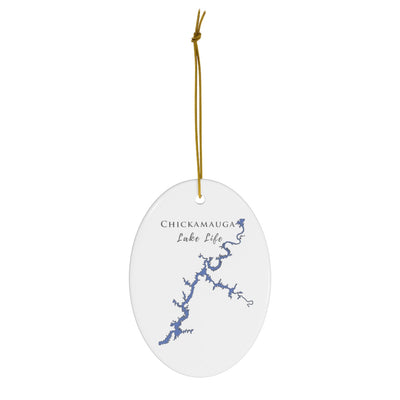 Chickamauga Lake Life Ceramic Ornament - Classic Christmas Ornaments - Tennessee Lake