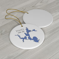 James Lake Life Ceramic Ornament - Classic Christmas Ornaments - Indiana Lake