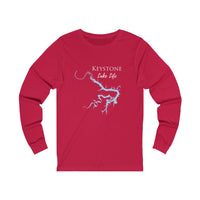 Keystone Lake Life Unisex Cotton Jersey Long Sleeve Tee - Oklahoma Lake