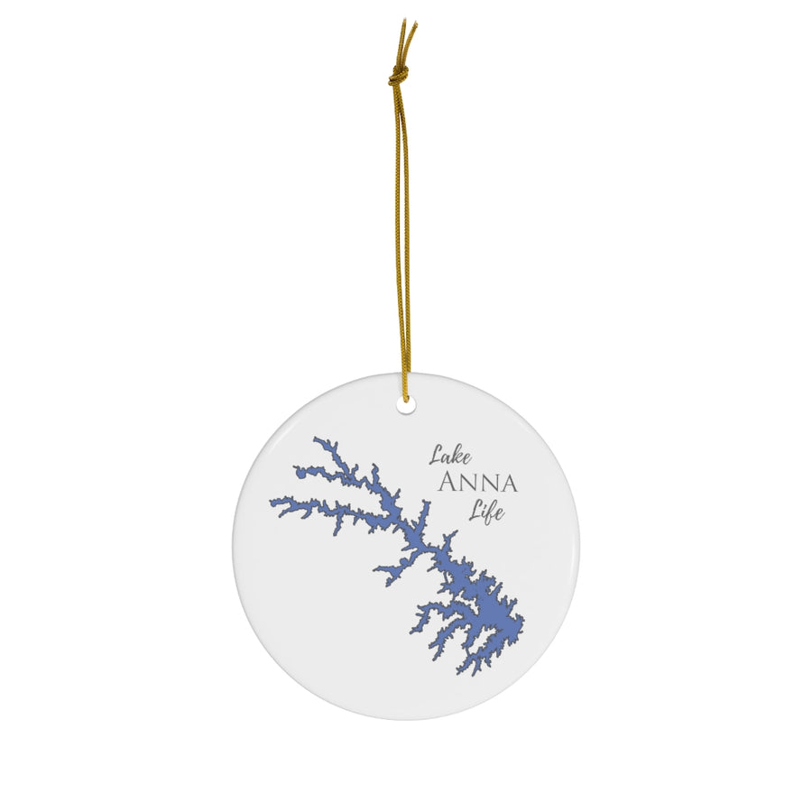 Lake Anna Life Ceramic Ornament - Classic Christmas Ornaments -  Virginia Lake
