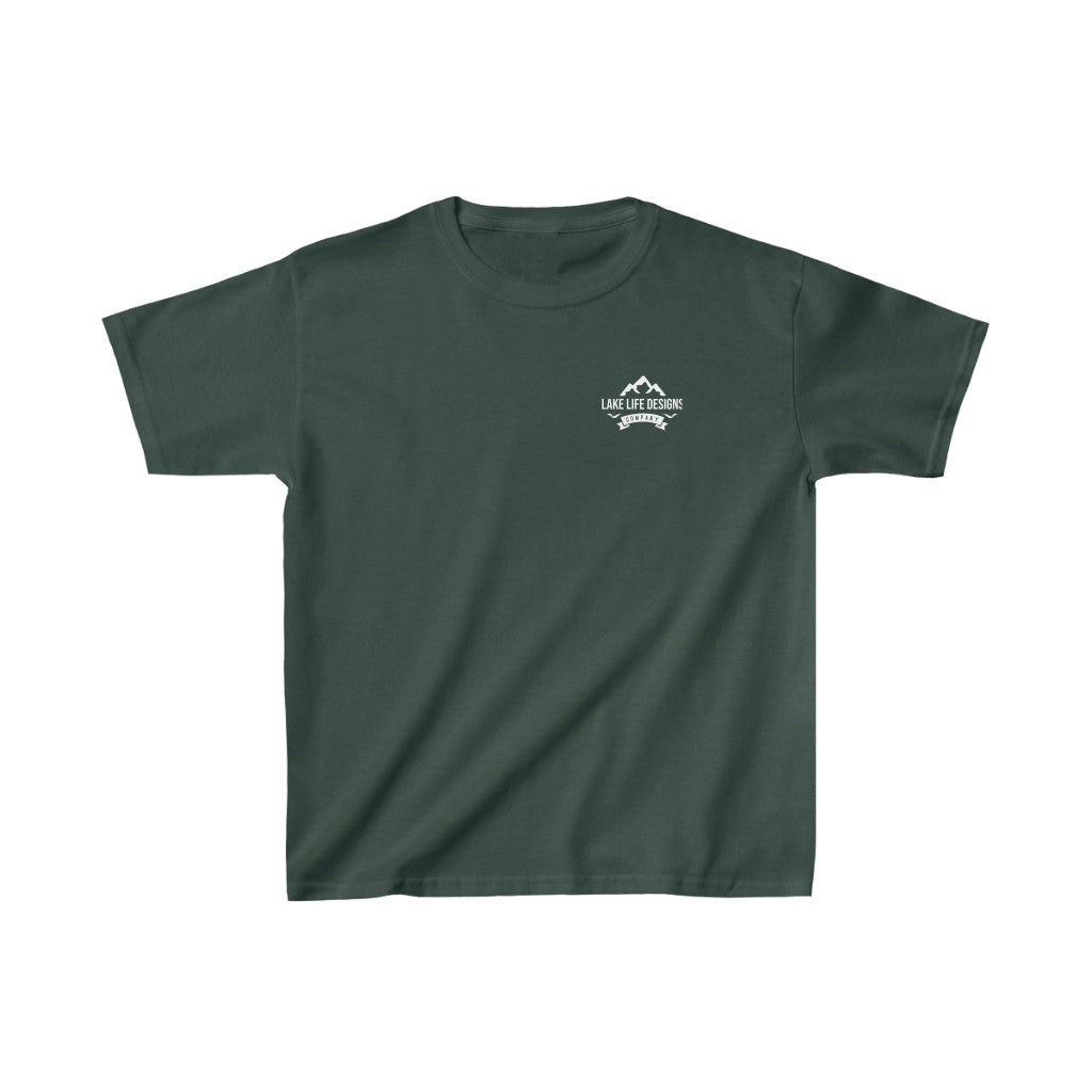 Eagle Mountain Lake Youth Shirt - Kids Heavy Cotton Tee - Texas Lake