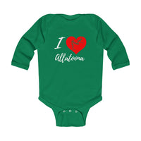 I Love Allatoona Onsie - I heart Allatoona Baby - Lake Allatoona - Infant Long Sleeve Bodysuit - Georgia Lake