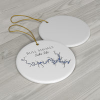 Bull Shoals Lake Life Ceramic Ornament - Classic Christmas Ornaments - Arkansas & Missouri Lake