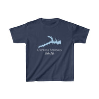 Cypress Springs Lake Life - Youth - Kids Heavy Cotton Tee - Texas Lake