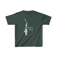 Priest Lake - Kids Heavy Cotton Youth Tee - Idaho Lake