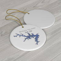 Buggs Island Lake Life Ceramic Ornaments - Classic Christmas Ornament -   Virginia & North Carolina Lake
