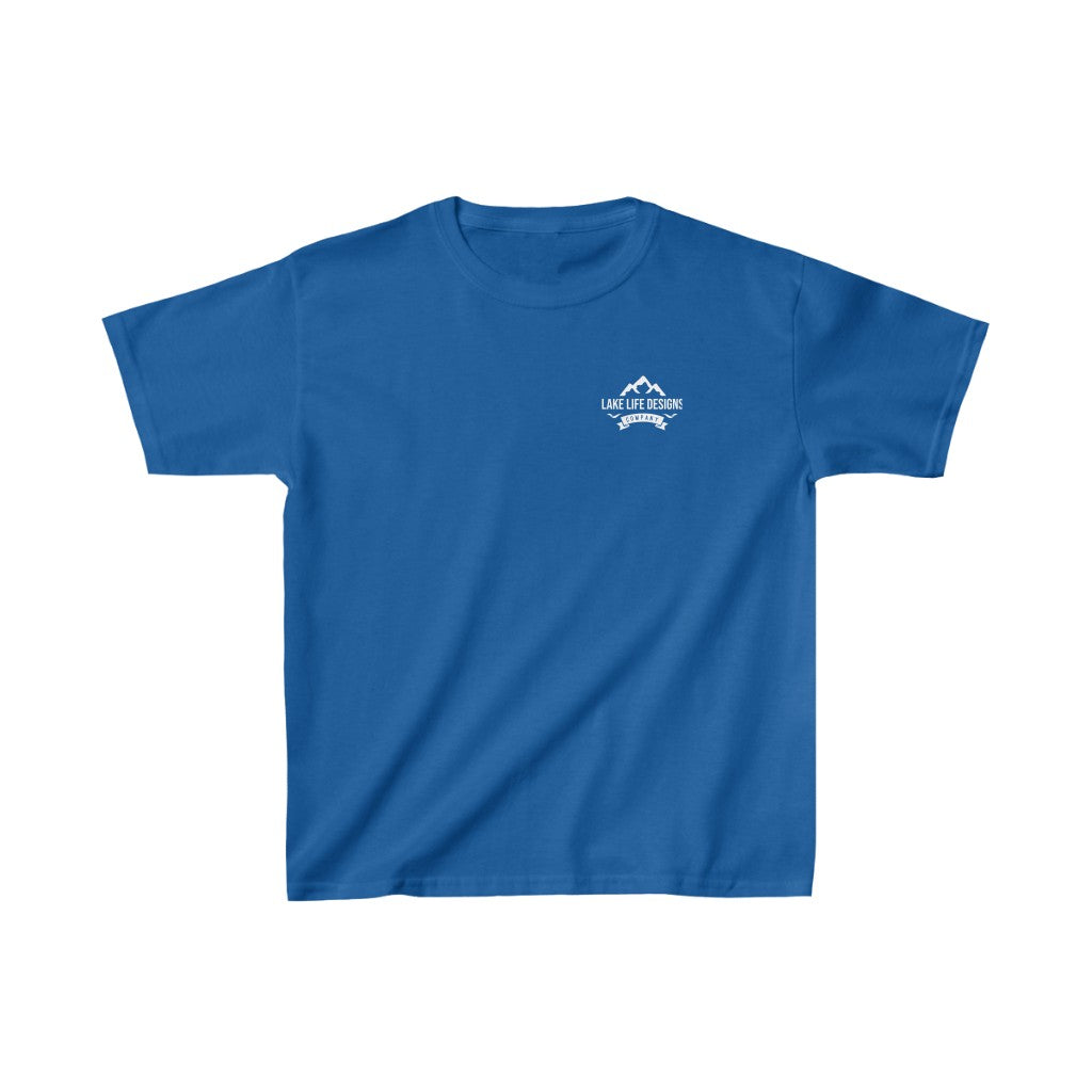 Eagle Mountain Lake Youth Shirt - Kids Heavy Cotton Tee - Texas Lake