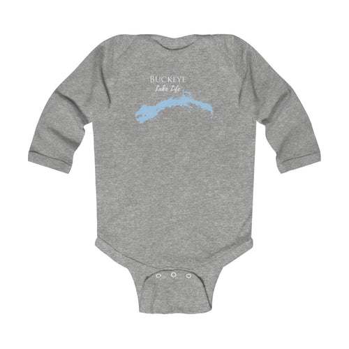 Buckeye Lake Life - Onsie - Infant Long Sleeve Bodysuit - Ohio Lake