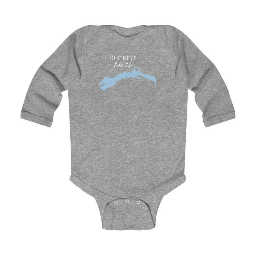 Buckeye Lake Life - Onsie - Infant Long Sleeve Bodysuit - Ohio Lake
