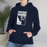 Highway 57 North - Front Printed Only - Highway to my Happy Place - Priest Lake Hoodie Sweatshirt - Idaho Lake