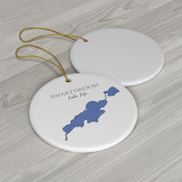 Swartswood Lake Life Ceramic Ornament - Classic Christmas Ornaments - New Jersey Lake