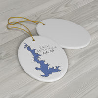Eagle Mountain Lake Life Ceramic Ornament - Classic Christmas Ornaments -  Texas Lake