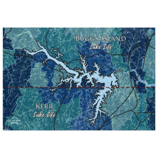 Kerr Lake Life Jigsaw Puzzle (252, 500, 1000-Piece) - South Carolina Lake