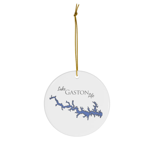 Lake Gaston Life Ceramic Ornament - Classic Christmas Ornaments - North Carolina & Virginia Lake