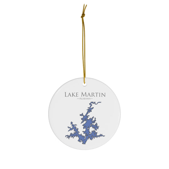Lake Martin Alabama - Ceramic Ornament - Classic Christmas Ornaments - Alabama Lake