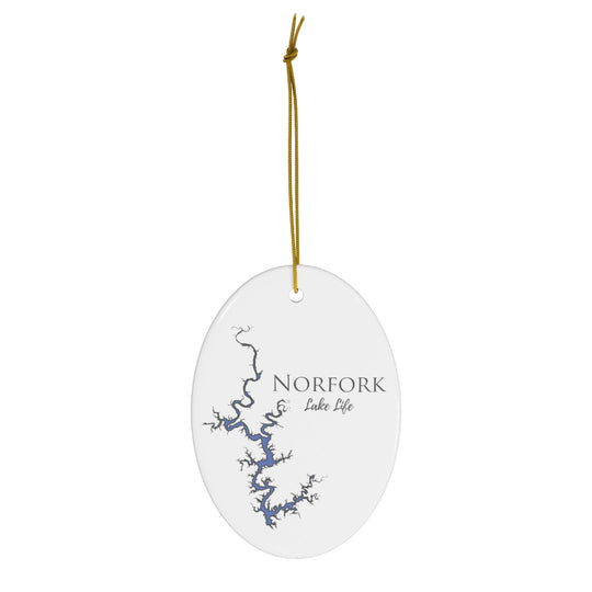 Norfork Lake Life Ceramic Ornament - Classic Christmas Ornaments - Arkansas Lake