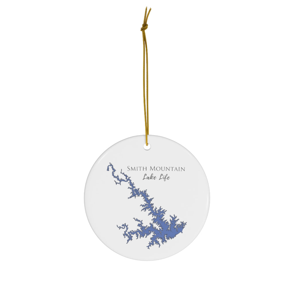 Smith Mountain Lake Life Ceramic Ornament - Classic Christmas Ornaments - Virginia Lake