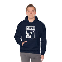 Highway 57 North - Front Printed Only - Highway to my Happy Place - Priest Lake Hoodie Sweatshirt - Idaho Lake