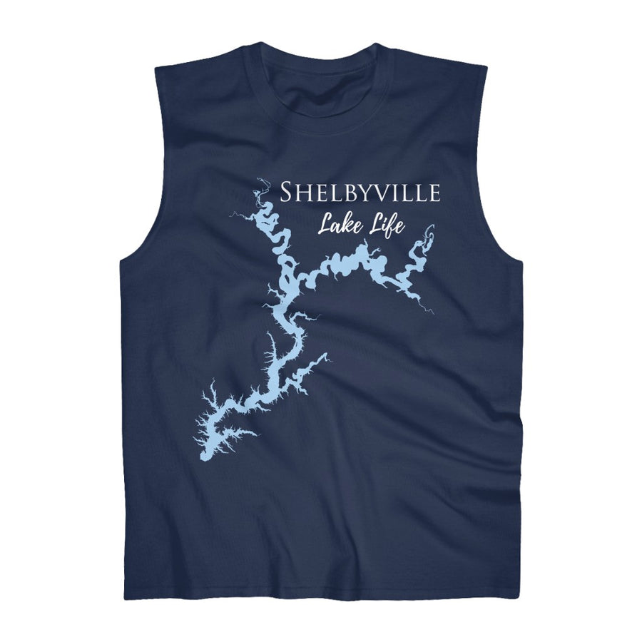 Shelbyville Lake Life - Men's Ultra Cotton Sleeveless Tank - Illinois Lake