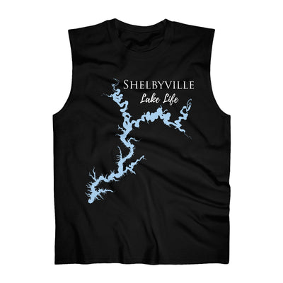 Shelbyville Lake Life - Men's Ultra Cotton Sleeveless Tank - Illinois Lake