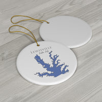 Lewisville Lake Life Ceramic Ornament - Classic Christmas Ornaments - Texas Lake