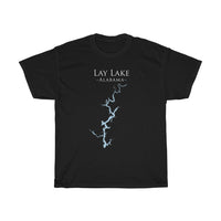 Lay Lake Alabama - Heavy Cotton Tee - Alabama Lake