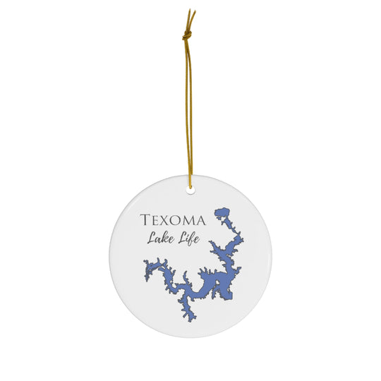 Texoma Lake Life Ceramic Ornament - Classic Christmas Ornaments - Texas & Oklahoma Lake