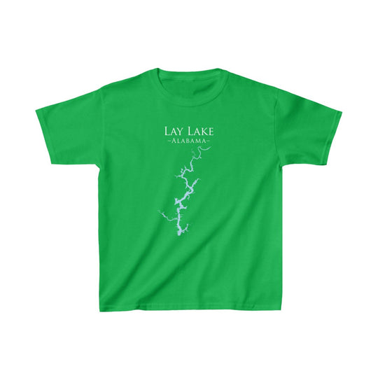 Lay Lake Alabama - Kids Heavy Cotton Tee - Alabama Lake