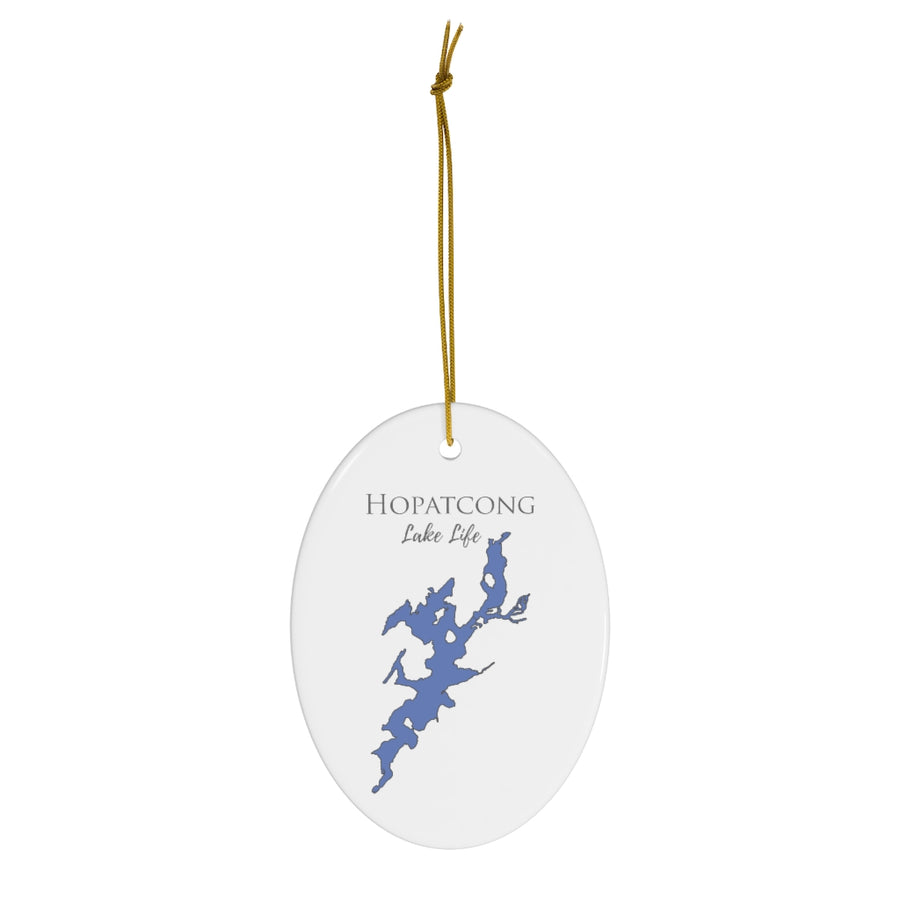 Hopatcong Lake Life Ceramic Ornament - Classic Christmas Ornaments -  New Jersey Lake