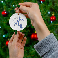 James Lake Life Ceramic Ornament - Classic Christmas Ornaments - Indiana Lake