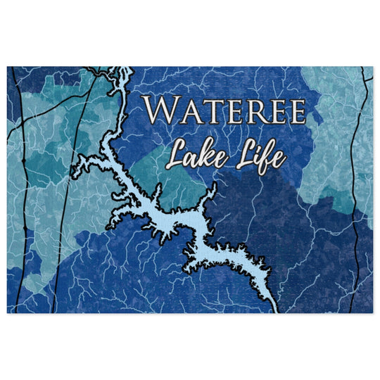 Wateree Lake Life Jigsaw Puzzle (252, 500, 1000-Piece) - South Carolina Lake