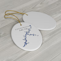 Chickamauga Lake Life Ceramic Ornament - Classic Christmas Ornaments - Tennessee Lake