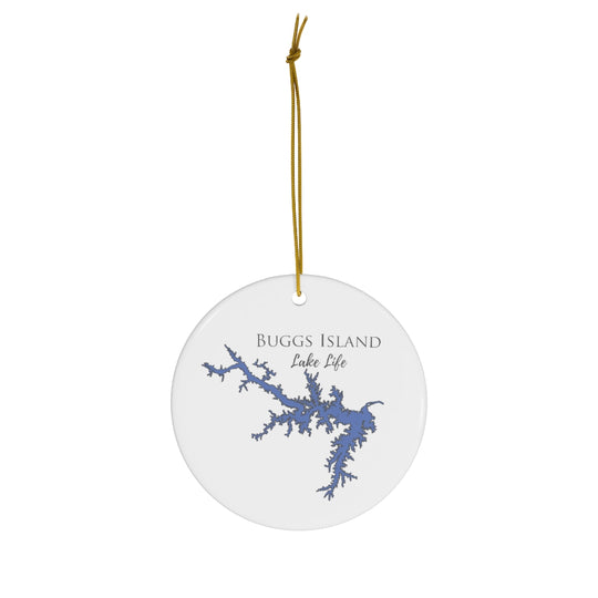 Buggs Island Lake Life Ceramic Ornaments - Classic Christmas Ornament -   Virginia & North Carolina Lake