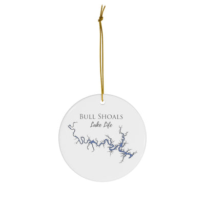 Bull Shoals Lake Life Ceramic Ornament - Classic Christmas Ornaments - Arkansas & Missouri Lake