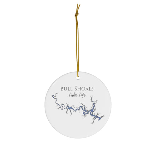 Bull Shoals Lake Life Ceramic Ornament - Classic Christmas Ornaments - Arkansas & Missouri Lake