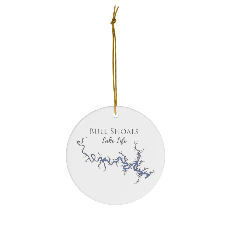 Bull Shoals Lake Life Ceramic Ornament - Classic Christmas Ornaments - Arkansas & Missouri Lake