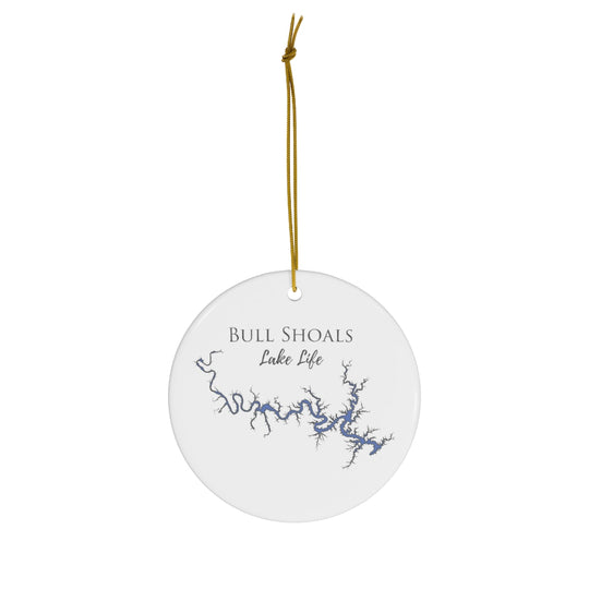 Bull Shoals Lake Life Ceramic Ornament - Classic Christmas Ornaments - Arkansas & Missouri Lake