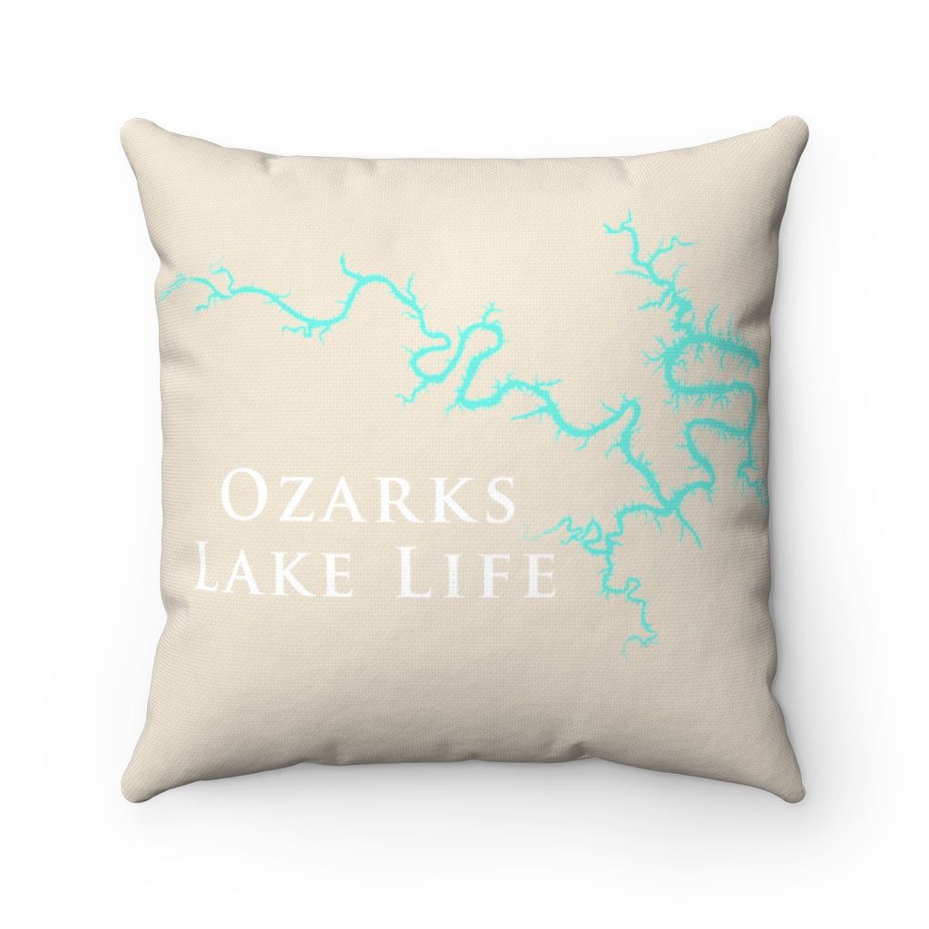 Lake of the Ozarks - Spun Polyester Square Pillow - Missouri Lake