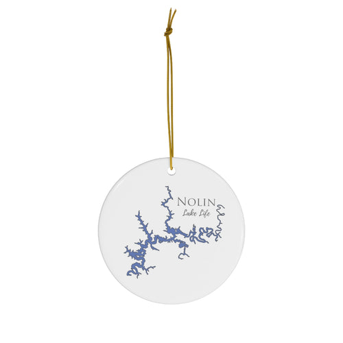 Nolin Lake Life Ceramic Ornament - Classic Christmas Ornaments -  Kentucky Lake