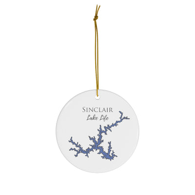 Sinclair Lake Life Ceramic Ornament - Classic Christmas Ornaments - Georgia Lake
