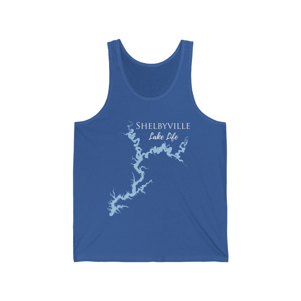 Shelbyville Lake Life - Unisex Jersey Tank - Illinois Lake