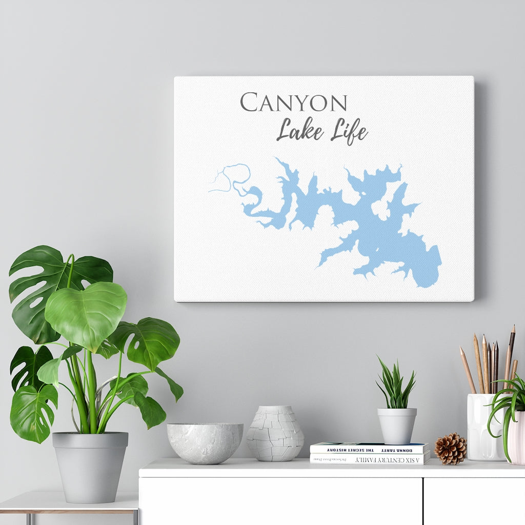 Canyon Lake Life  - Canvas Gallery Wrap - Canvas Print - Texas Lake