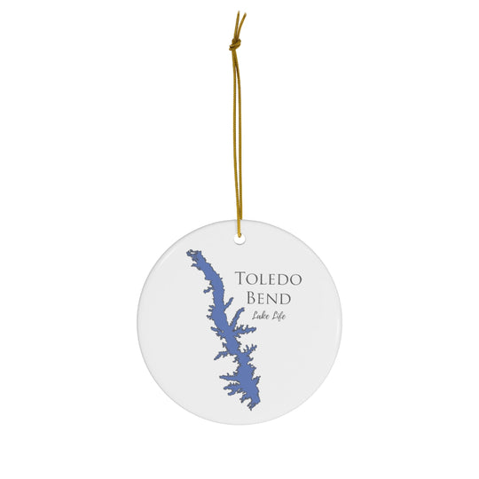 Toledo Bend Lake Life Ceramic Ornaments - Classic Christmas Ornament -  Texas & Louisiana Lake