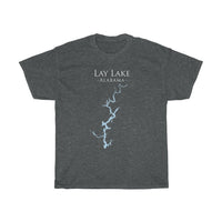 Lay Lake Alabama - Heavy Cotton Tee - Alabama Lake