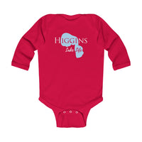 Higgins Lake Life Onsie - Durable Lake Onsie - Infant Long Sleeve Bodysuit - Michigan Lake