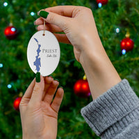 Priest Lake Life Ceramic Ornament - Classic Christmas Ornaments - Idaho Lake
