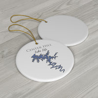 Center Hill Lake Life Ceramic Ornament - Classic Christmas Ornaments - Tennessee Lake