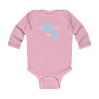 Higgins Lake Life Onsie - Durable Lake Onsie - Infant Long Sleeve Bodysuit - Michigan Lake