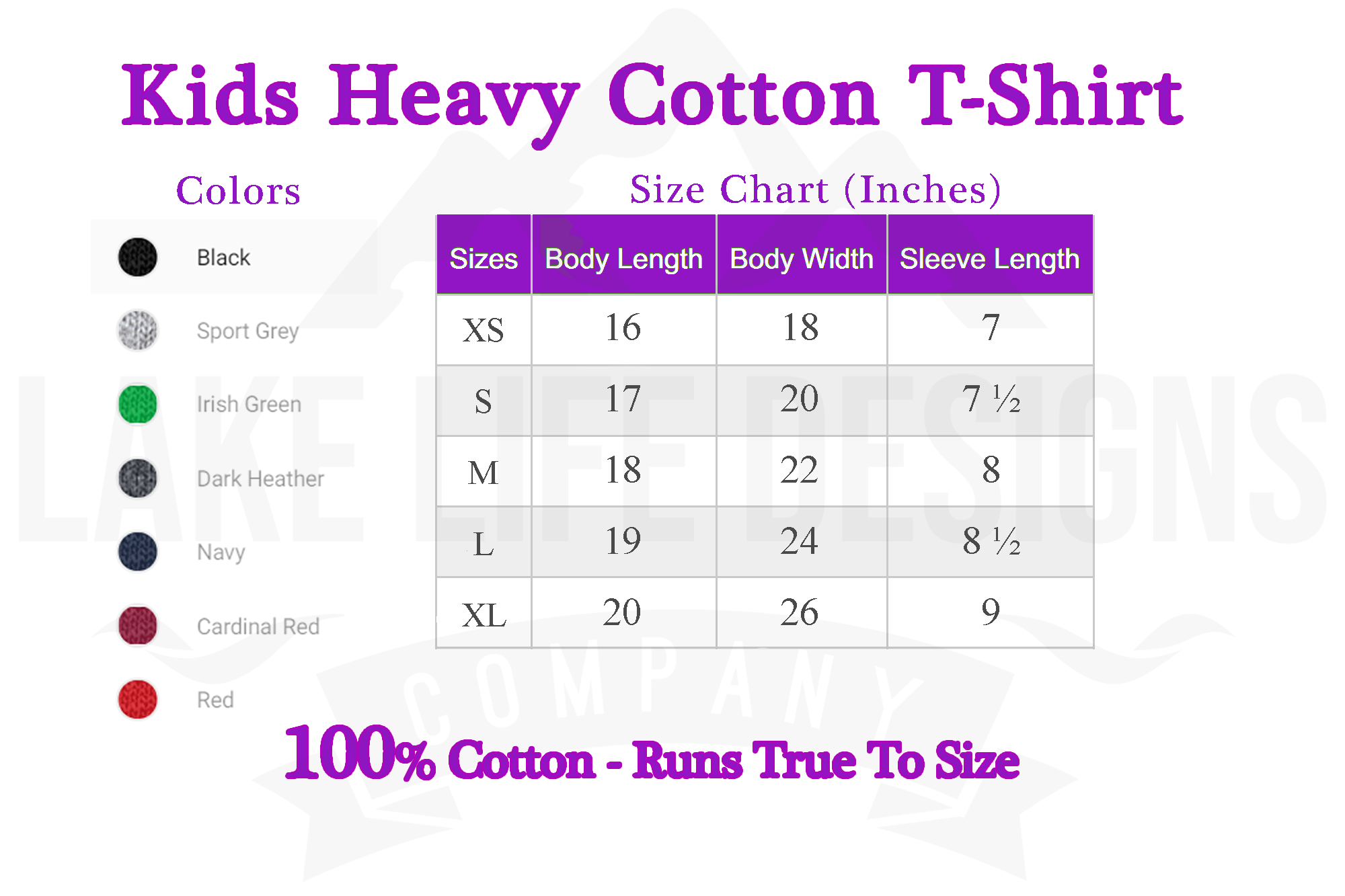 Paw Paw Lake Life - Kids Heavy Cotton Tee - Michigan Lake