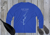 Lay Lake Alabama Dri-fit Boating Shirt - Breathable Material- Men's Long Sleeve Moisture Wicking Tee - Alabama Lake